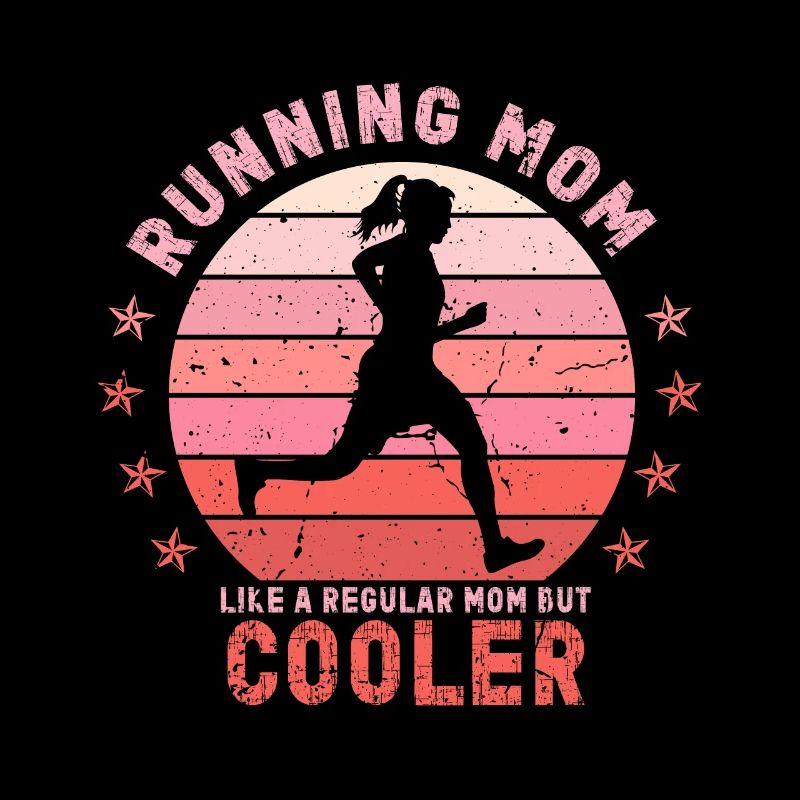 Running Mom Marathon Runner Jogging