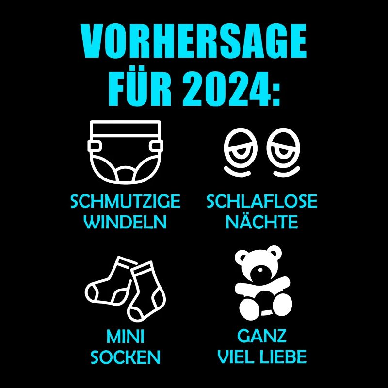 Werdende Eltern Vorhersage für 2024 Werdender Papa