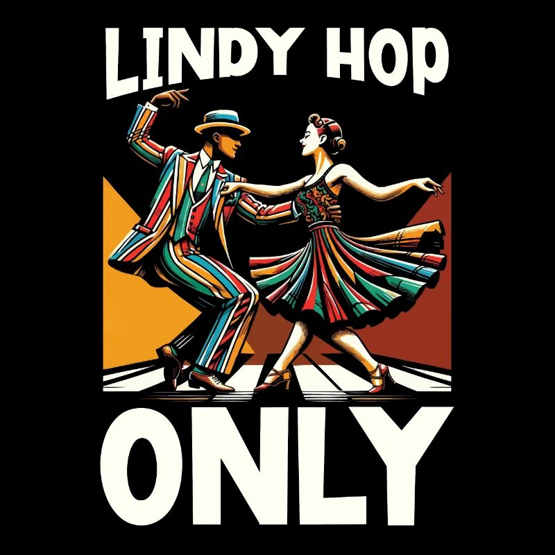 Lindy Hop Dancer Swinging Dancing Swing Dance