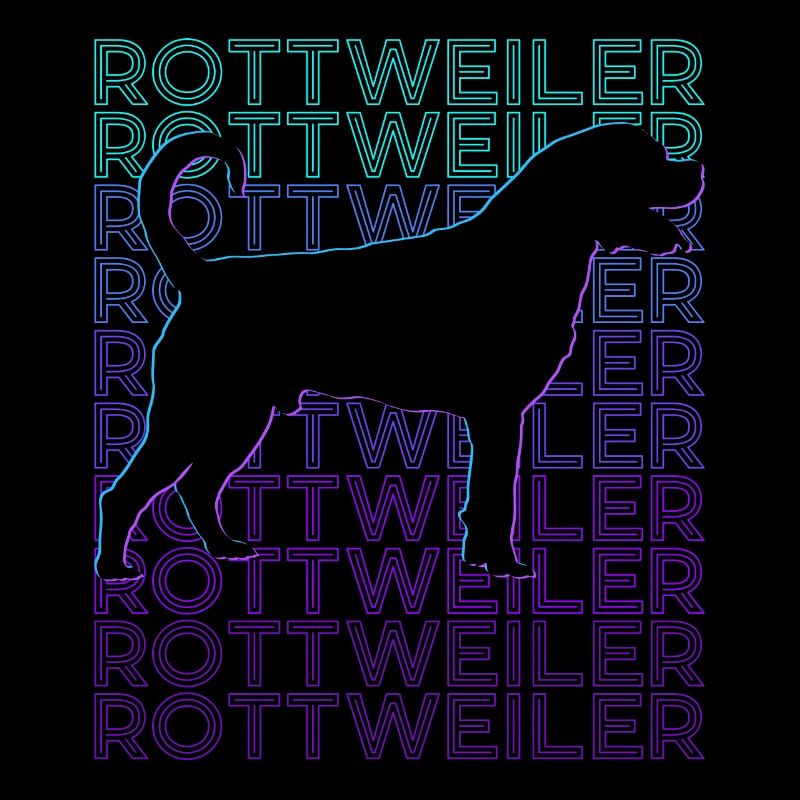 Rottweiler Chien Rétro