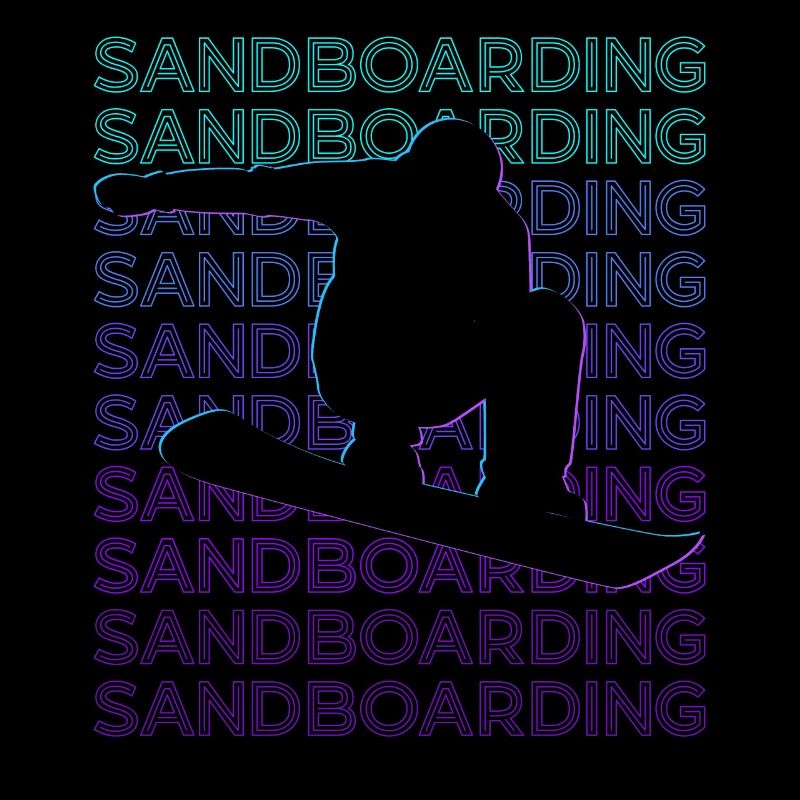 Sandboard Sandboarder Retro