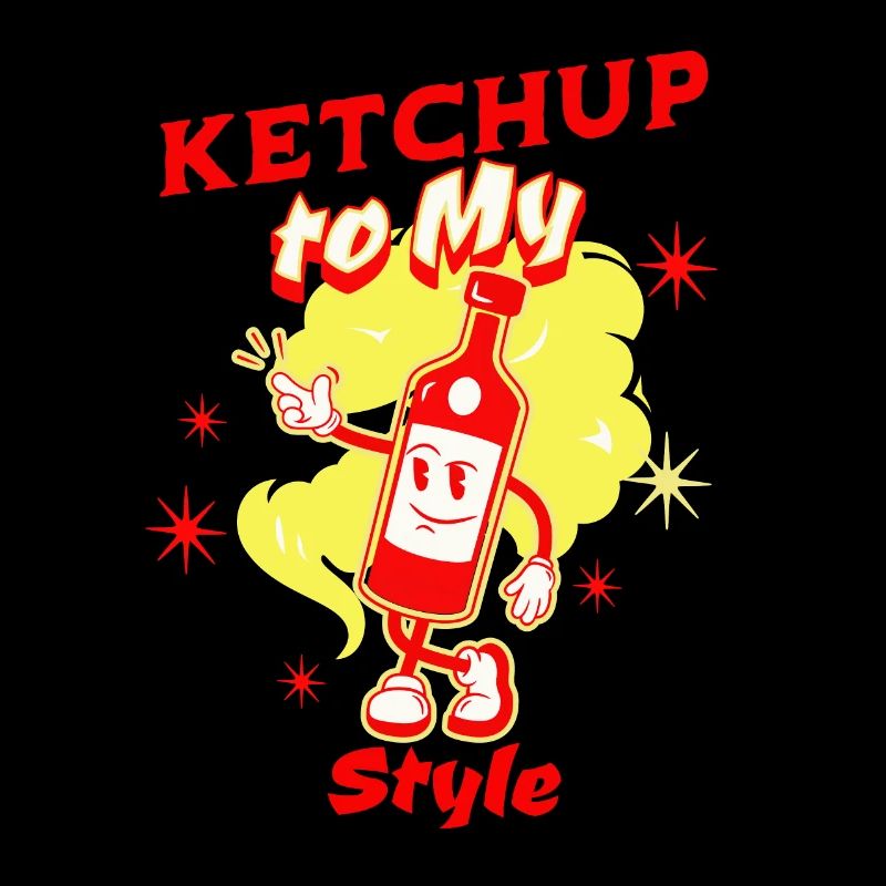 Ketchup à la tomate Chic Saucy Style tendance Condiment
