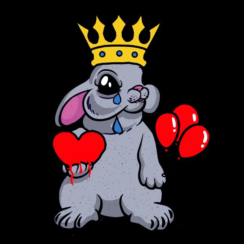 Bunny, King, Heart, Fantasy, Rabbit, Feelings, Emotion