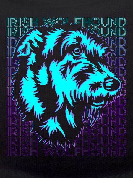 Irish Wolfhound Dog Retro