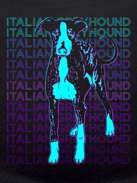 Italian Greyhound Dog Retro