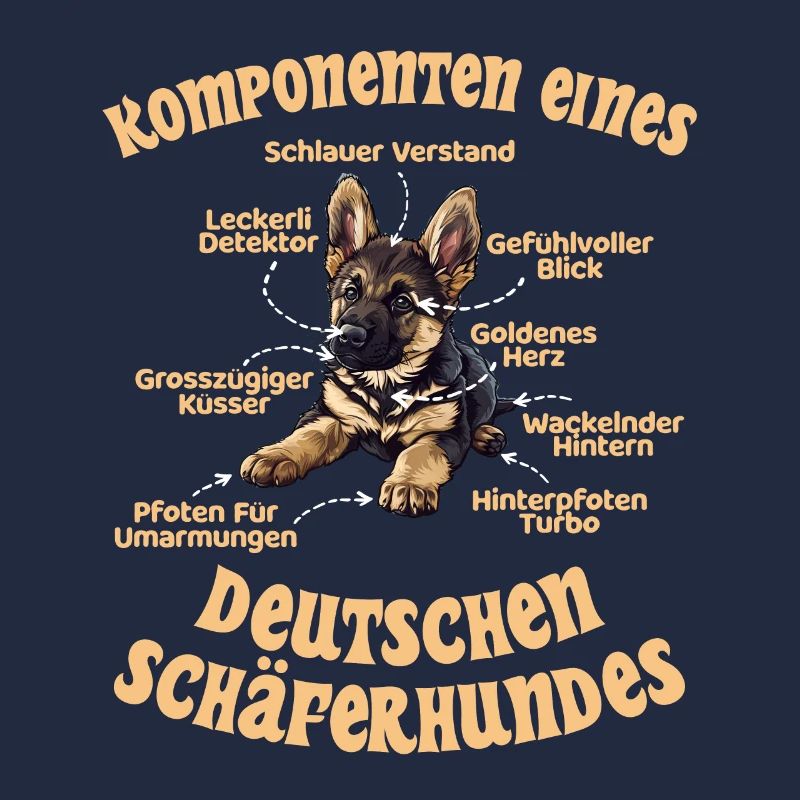 Schäferhund KOMPONENTEN EINES DEUTSCHEN