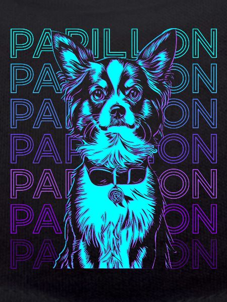 Papillon Dog Retro