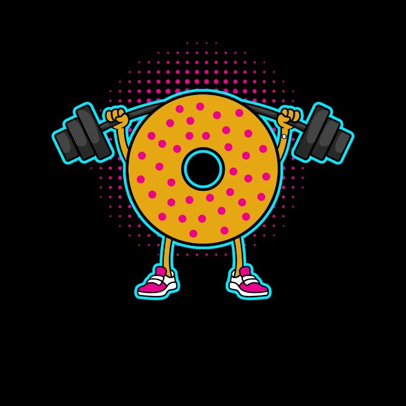 Donut PowerLifting Workout -Gewichtheber