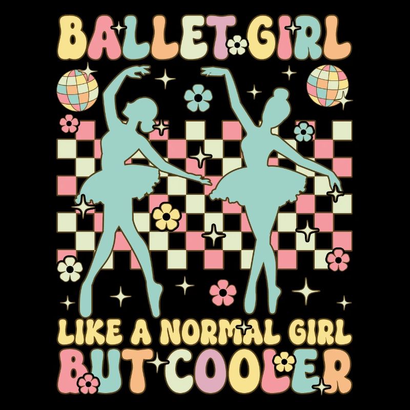 Fille de ballet comme une fille normale Groovy Bal