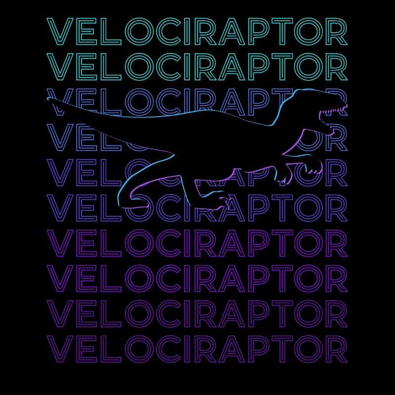 Velociraptor Dinosaurier Retro