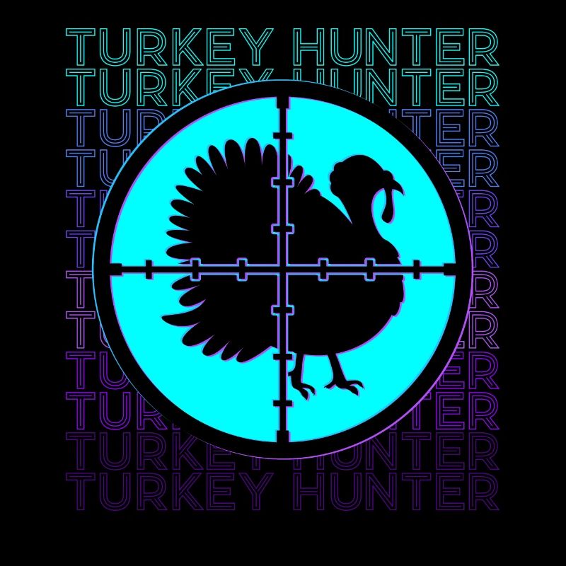 Chasseur de dinde Chasse à la dinde rétro