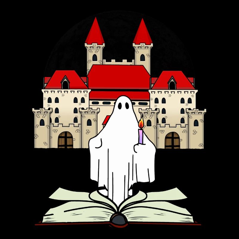 Castle Book Ghost Witching Hour Midnight