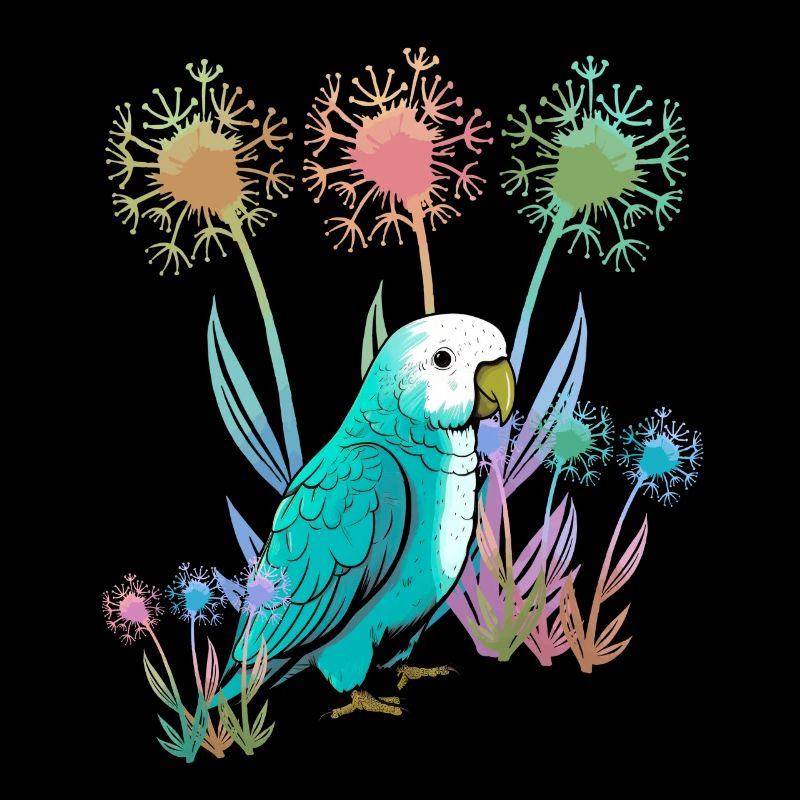 nature, flowers, parrot, bird, wilderness