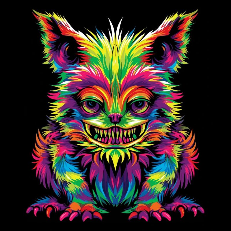 El Chupacabra Crypto Cryptozoologie Pop Art