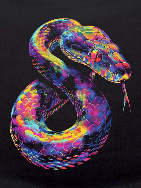 Kugelpython Schlange Pop Art