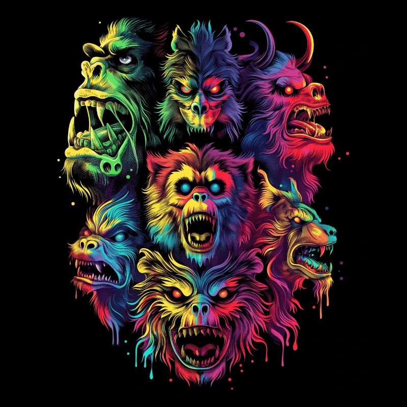 Cryptozoologie Conspiration cryptide Pop Art