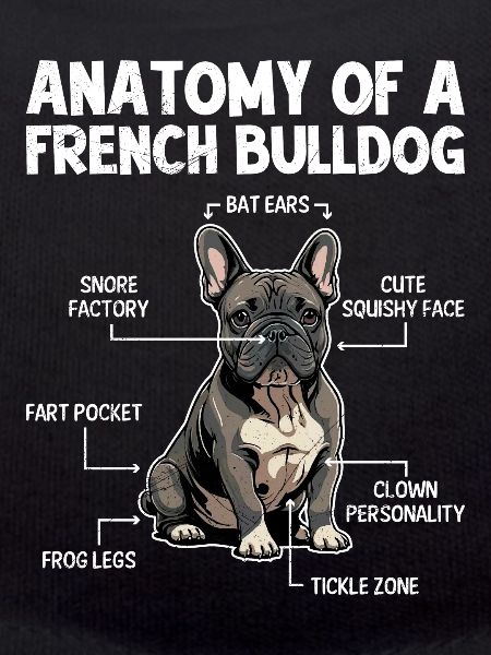 Anatomie d'un bouledogue français