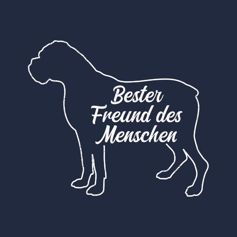 Deutscher Boxer BESTER FREUND DES MENSCHEN Boxer