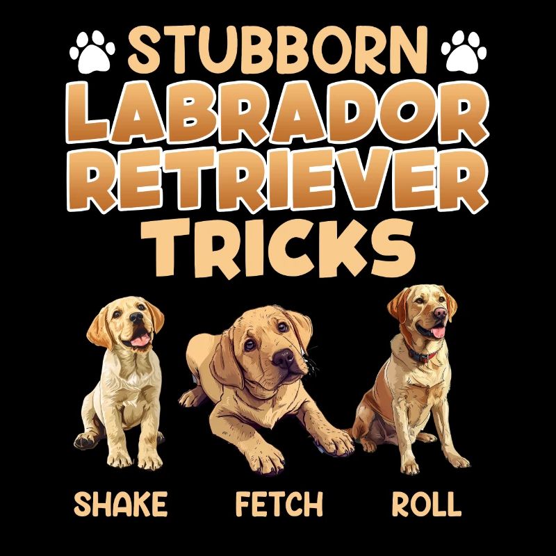 Labrador Fan STUBBORN LABRADOR TRICKS Labrador