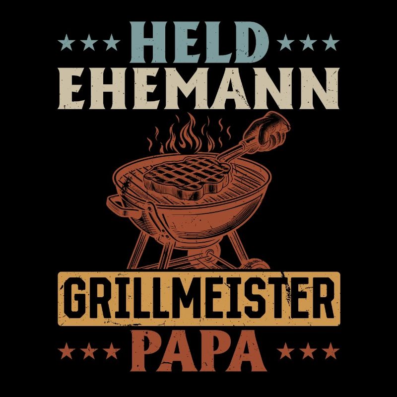 Héros, mari, maître du gril, papa