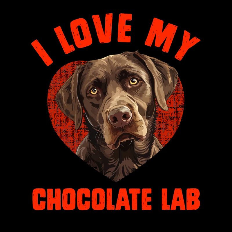 Brown Labrador I LOVE MY CHOCOLATE LAB owner