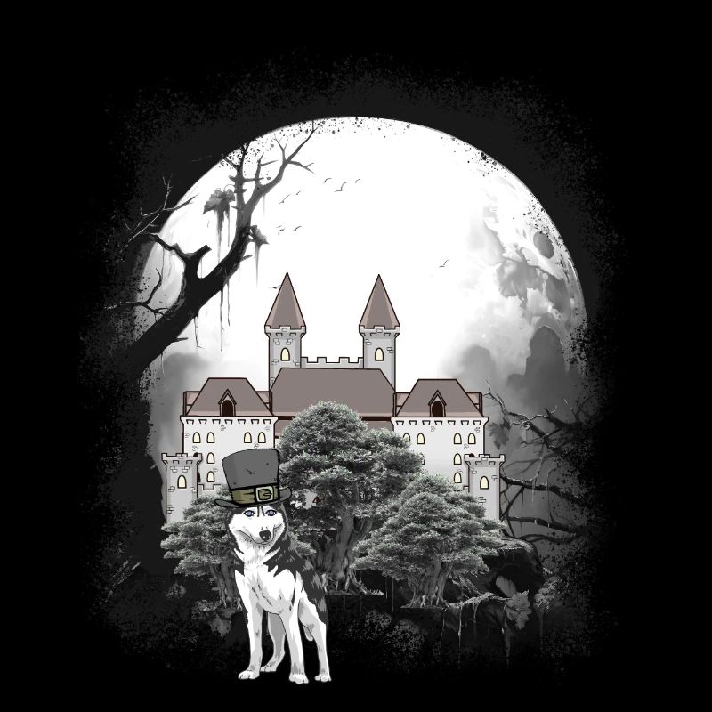 Mittelalter Schloss Wald Wölfe Märchen Wehrwolf