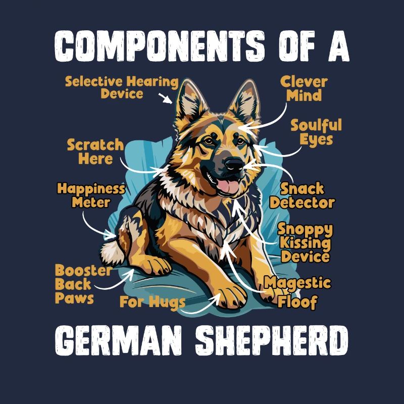 Schäferhund KOMPONENTEN EINES DEUTSCHEN