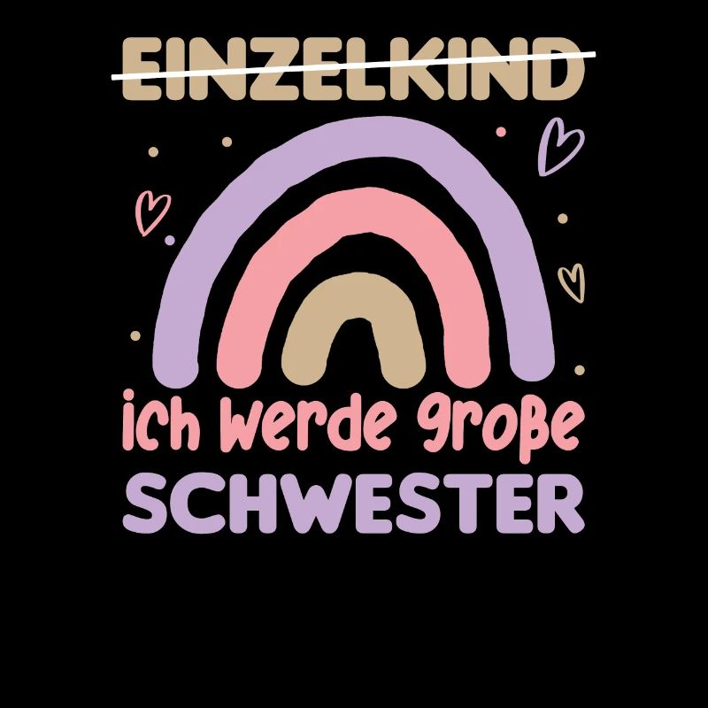 Große Schwester Regenbogen Süßes Geschwister 2024