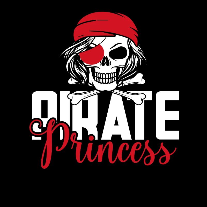 Pirate Princesse Pirate Crâne Croix Os