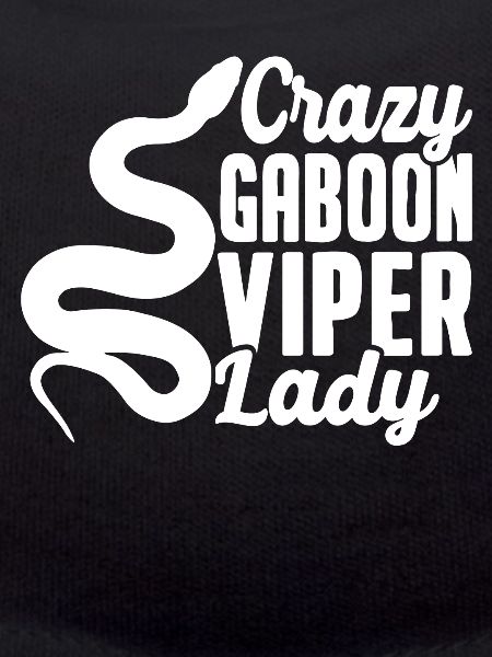Crazy Gabon Viper Lazy Snake