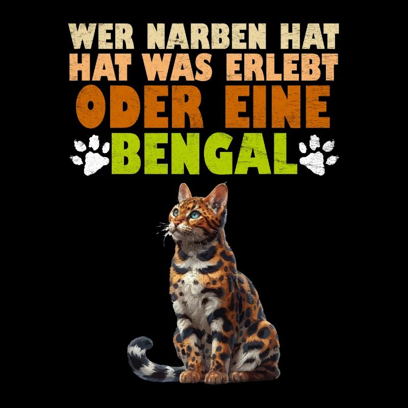 Chat Bengal QUI A DES CICATRICES A VÉCU QUELQUE CHOSE OU