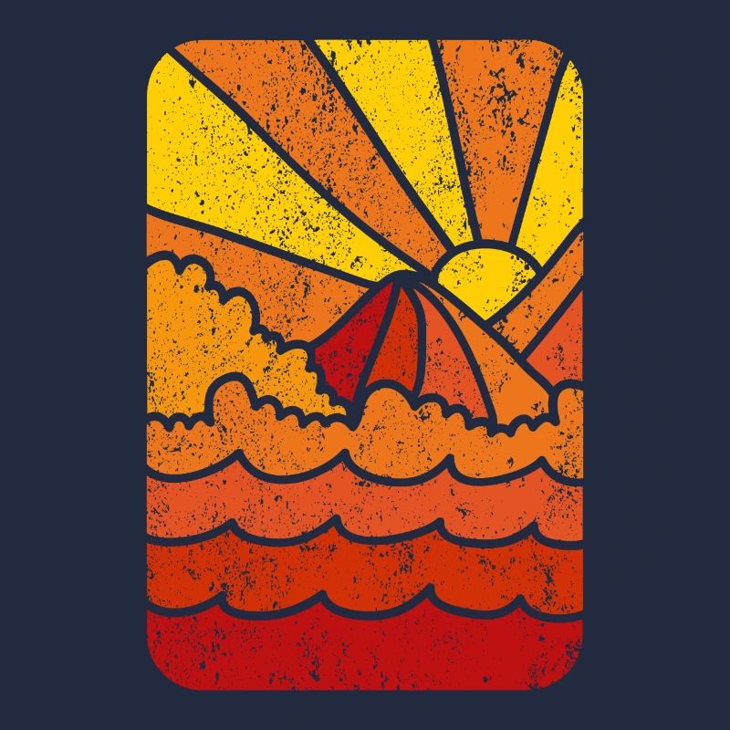 Retro Marine Sunset