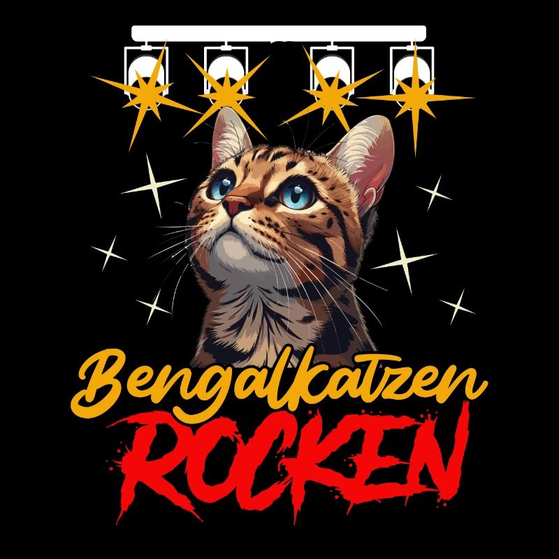 BENGAL CATS ROCK Drôle de chats du Bengale