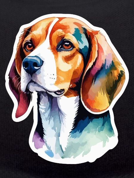 Beagle Wasserfarben