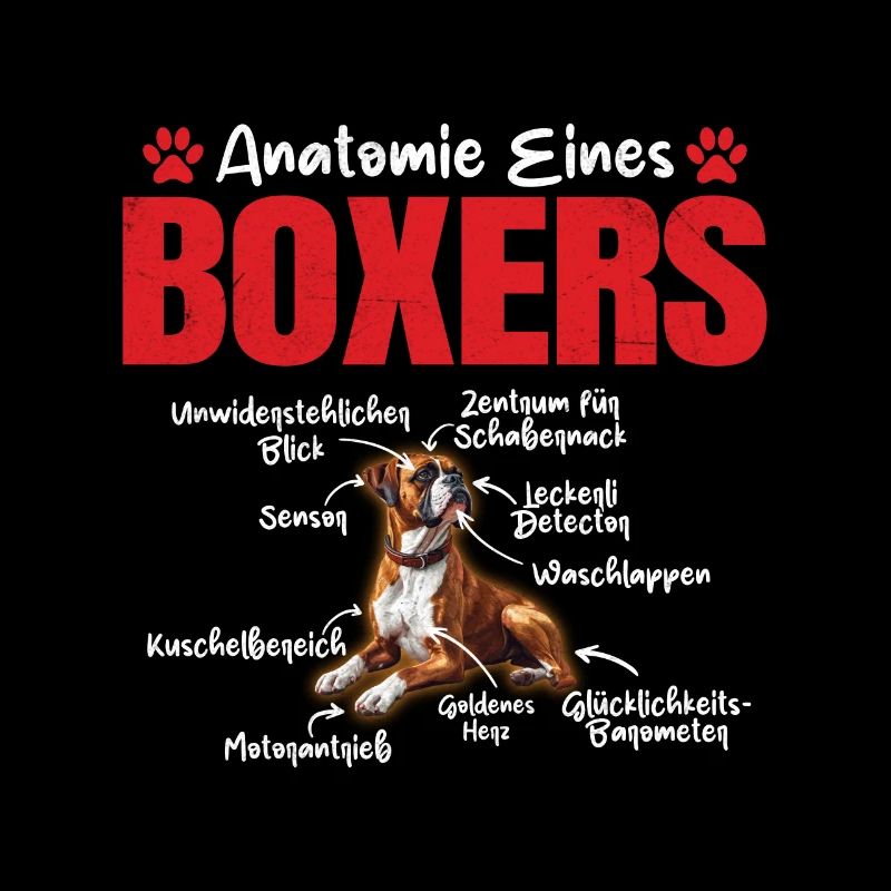 Boxer allemand ANATOMIE D’UN BOXEUR Drôle