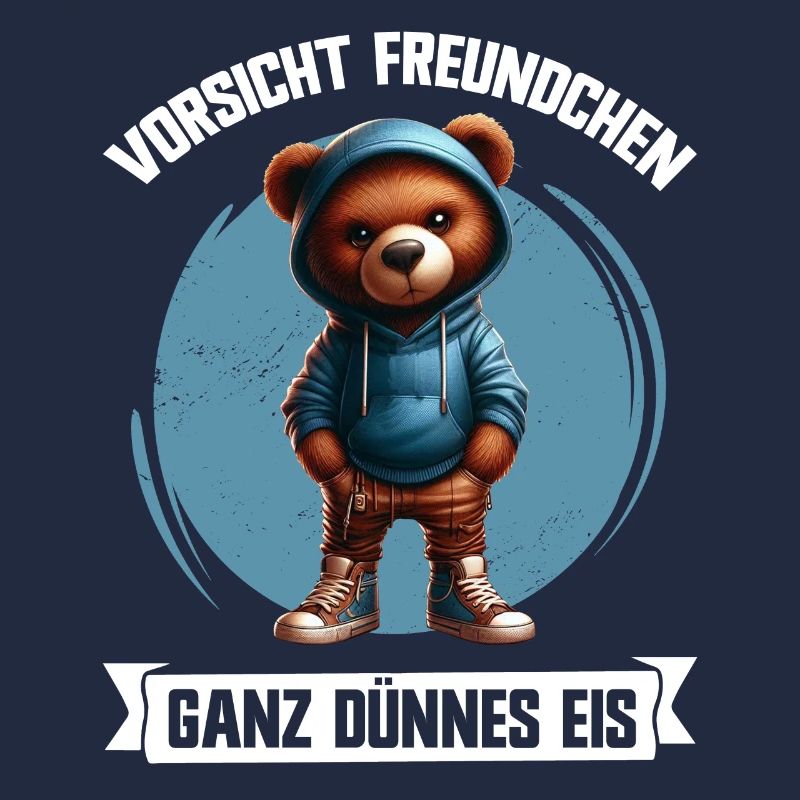Ganz Dünnes Eis Freundchen Lustiger Teddy Bear