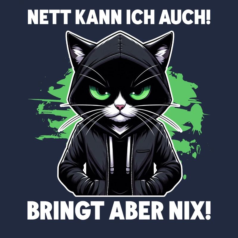 I can be nice too! But it's no use! Cat Funny