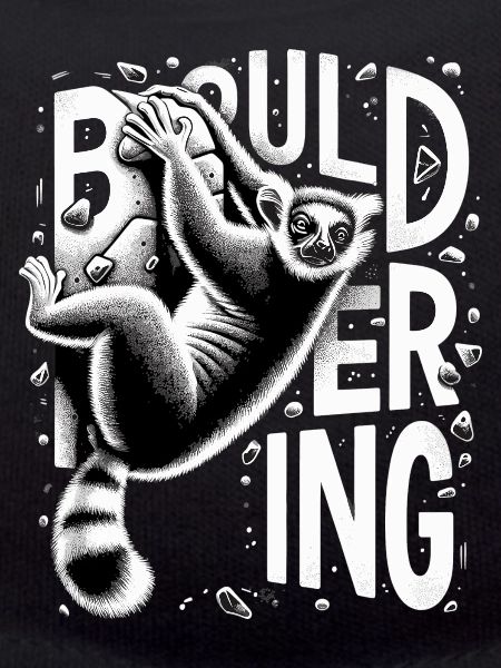 Bouldering Lemur Climbing Gift
