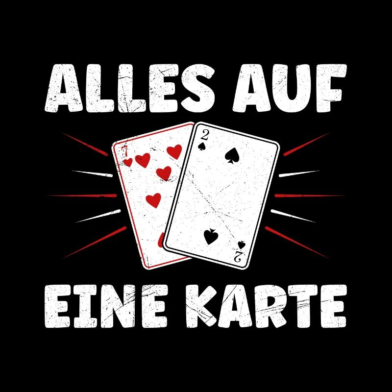Joueurs de poker ALL IN ONE CARD Fun