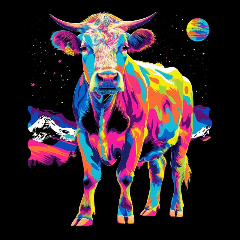 Éleveur de bovins Hereford Popart