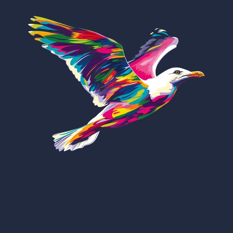 Seemöwe Möwe Seevogel Popart