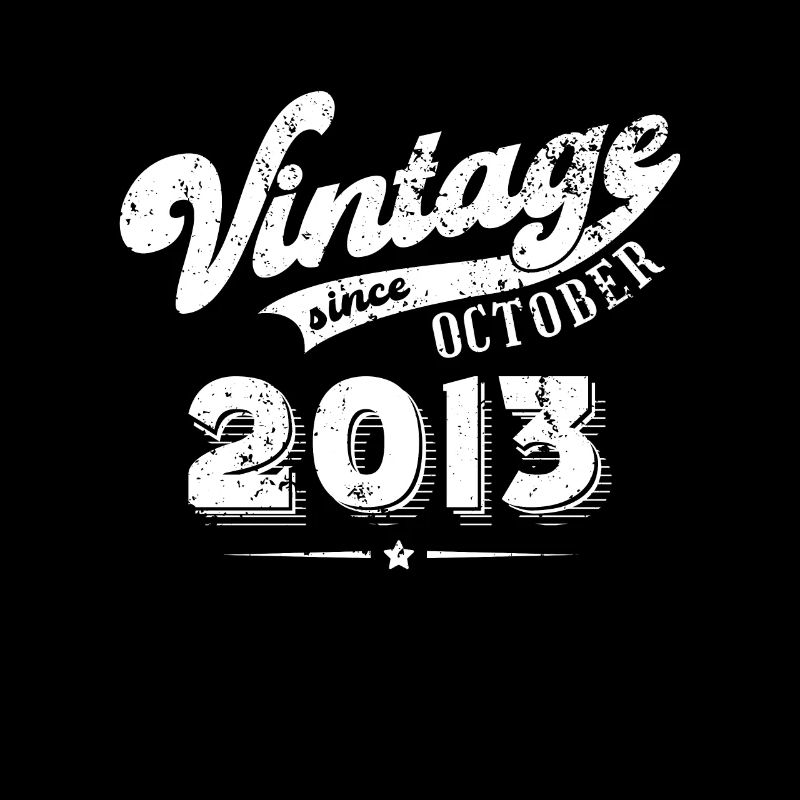 Vintage since October 2013 Geburtstag Geschenk
