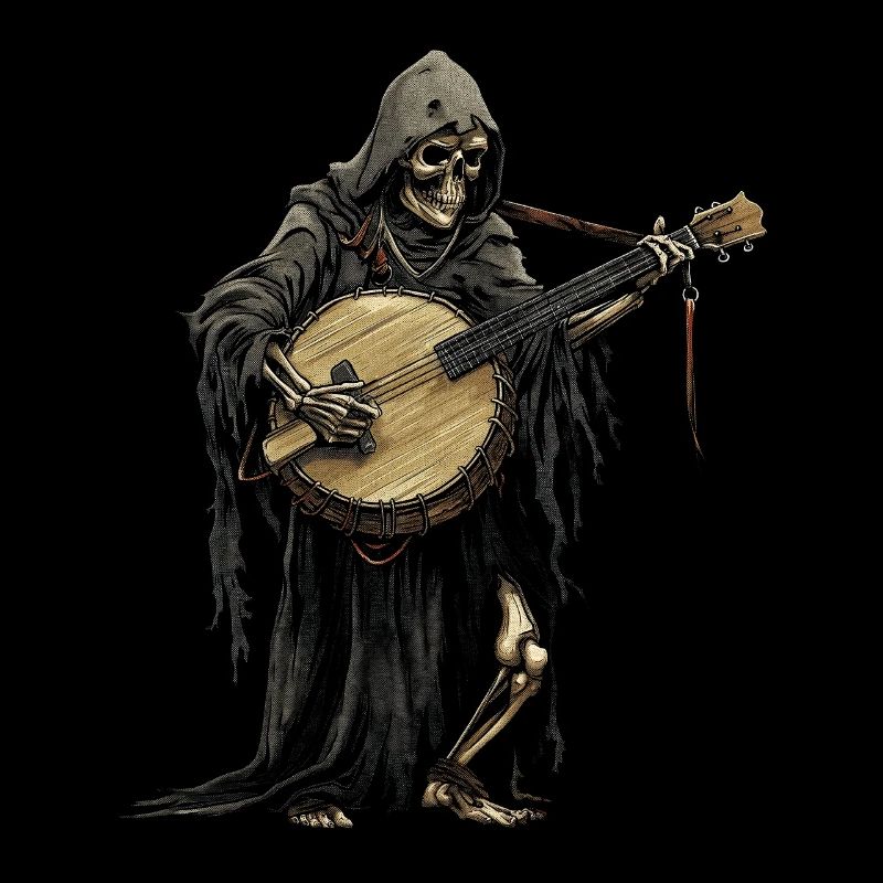Grim Reaper The Death Bluegrass Banjo Player
