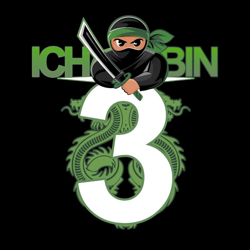3. Geburtstag Ninja Kostüm 3 Jahre alt Junge