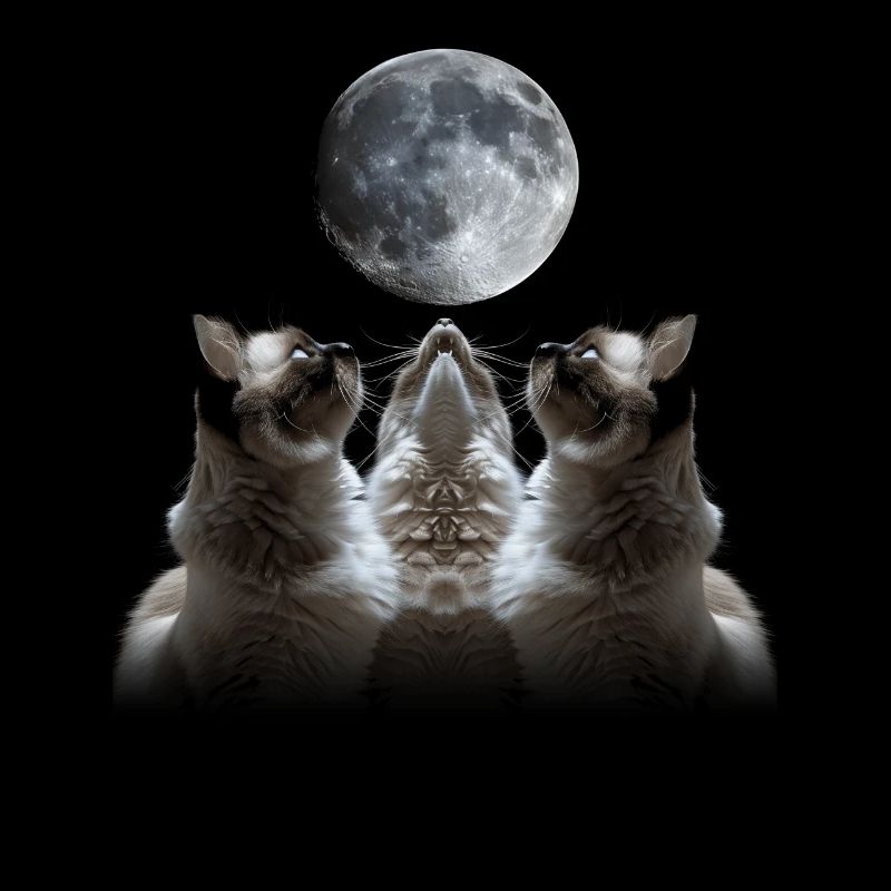 Birmakatze Heulender Mond