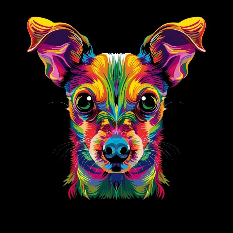 Rat Terrier Chien Popart