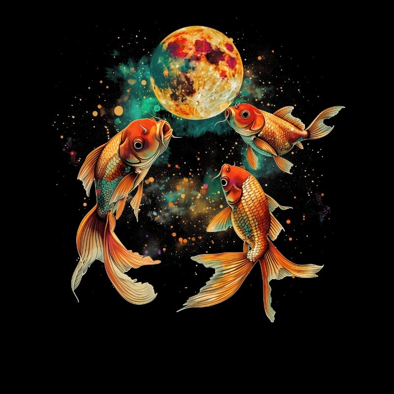 Goldfisch Fisch Heulender Mond