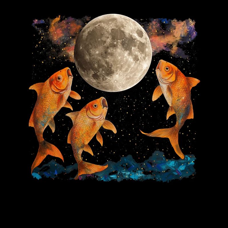 Goldfisch Fisch Heulender Mond