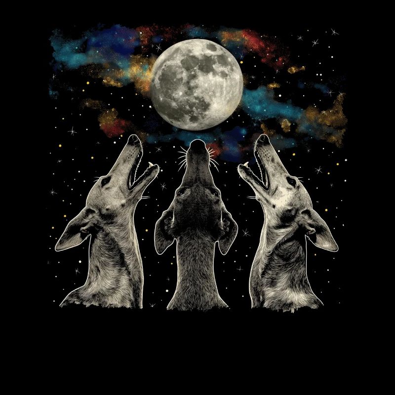 Windhund Hund Heulender Mond