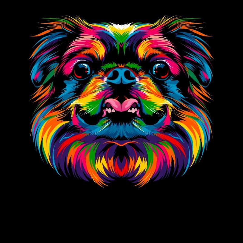 Chien pékinois Popart